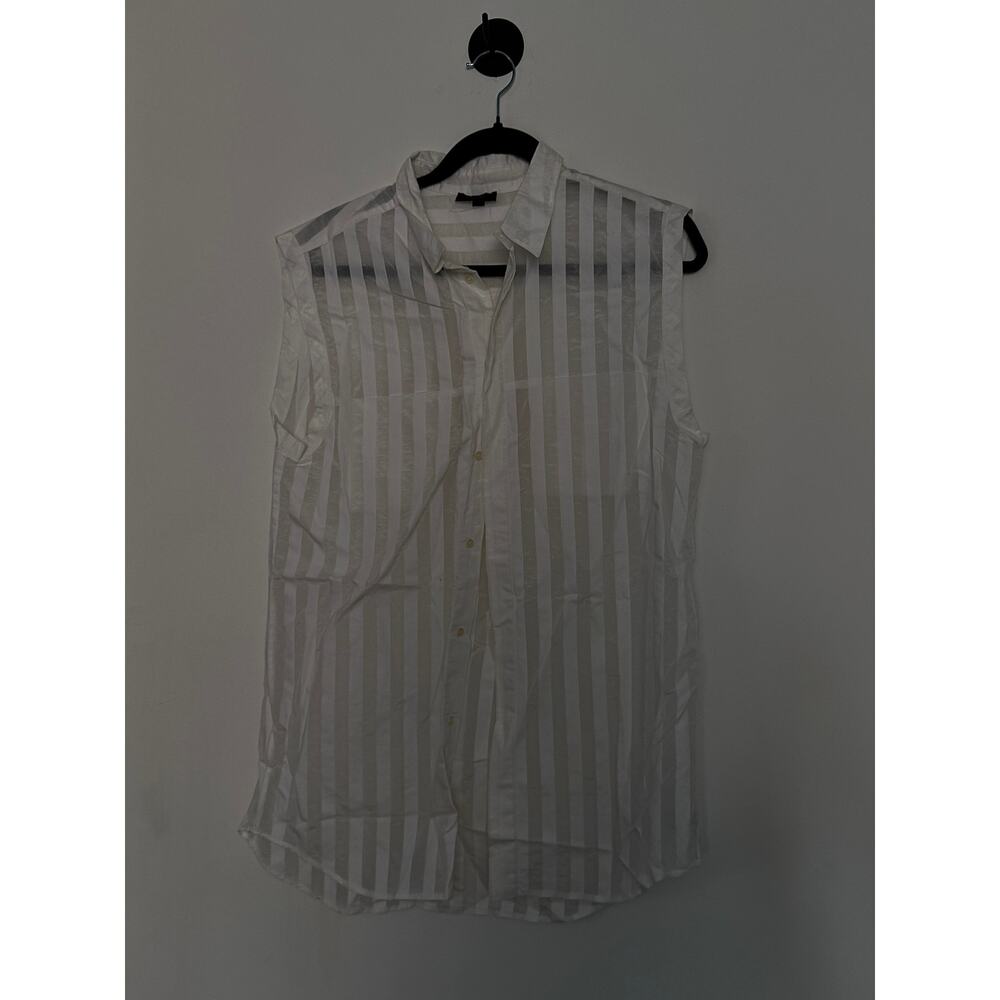 Superfine White Buttondown Blouse